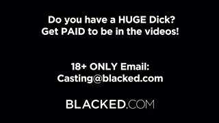 BlackedRaw - Riley Steele élvezi ha döngetik