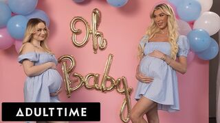 Csábos terhes barinők hármasban: Rylee Blake és Aubrey Kate kufirconlak egy hűtlen férjjel!