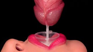 Közelről: a legjobb szopás, ami spriccelésre kényszerít a tölcséren keresztül! élvezés etetés! gyöngéd pippantás asmr 4k