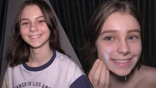18 éves zsenge alázatos spermazsákként szolgál