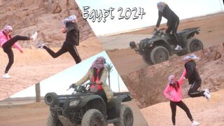 Motor, nuni és baszás: izgat, ahogy a sínai-sivatagban motorozik egy gyönyörű ribanc, egyiptom 2024